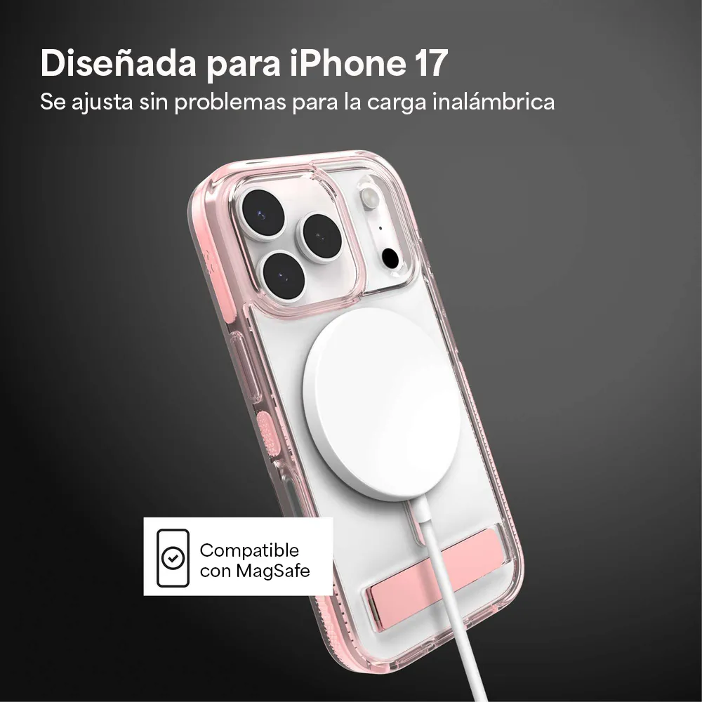 Case Zagg Santa Cruz Snap Magsafe KS para iPhone 17 Pro Max - Rosa Patel - Image 9