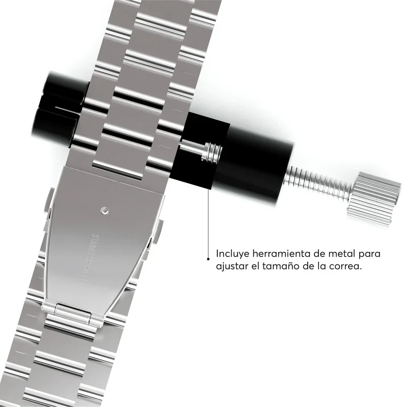 Correa en acero inoxidable ClassicLoop NCO para Watch 42/44/45/49mm - Plata - Image 8