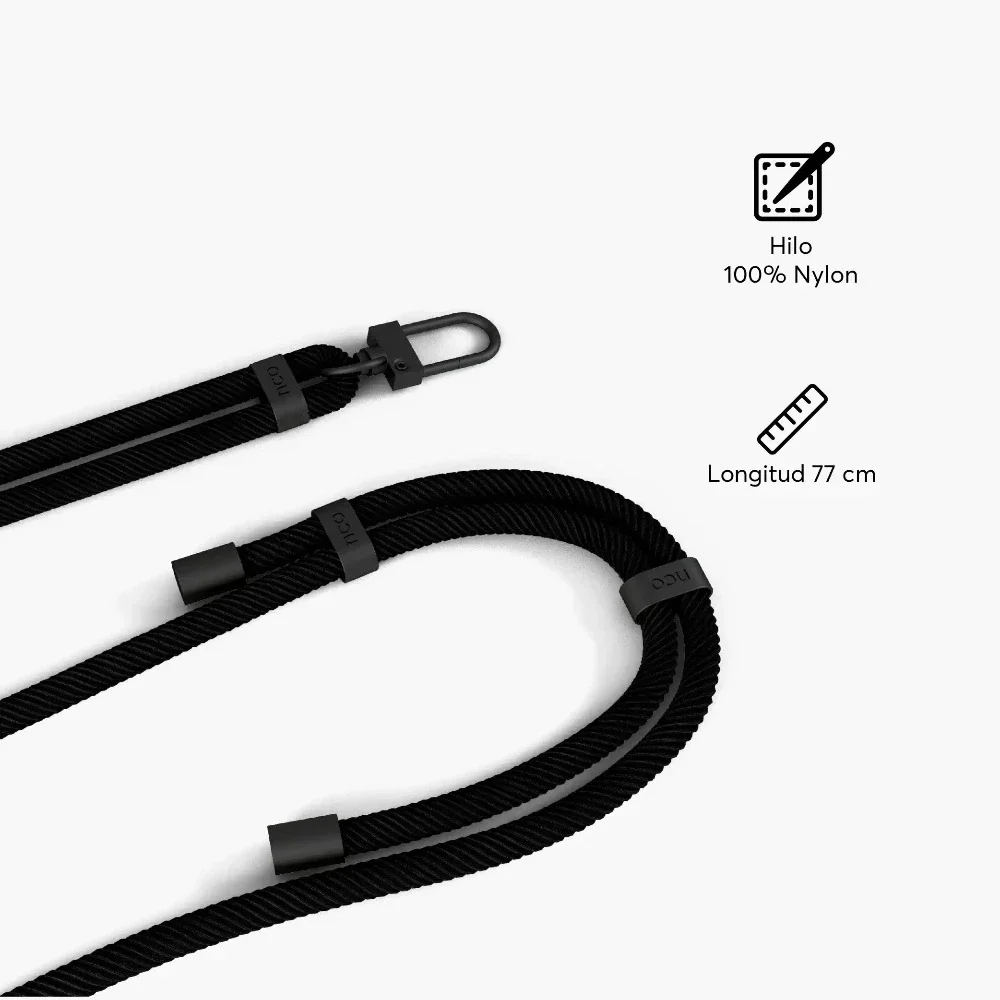 Cuerda Cruzada NCO CarryLoop para iPhone - Negro - Image 5