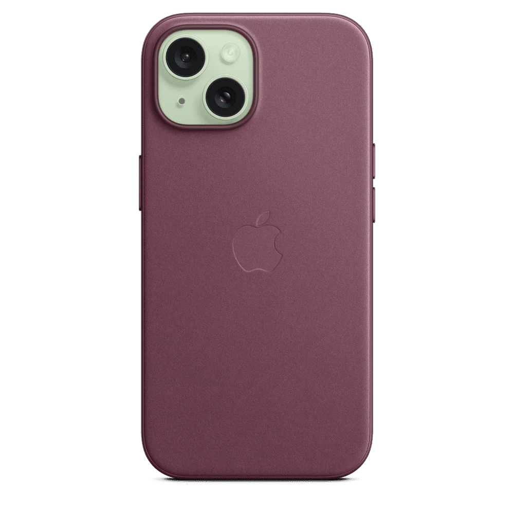 Funda de FineWoven para el iPhone 15 con MagSafe - Rojo mora - Image 4