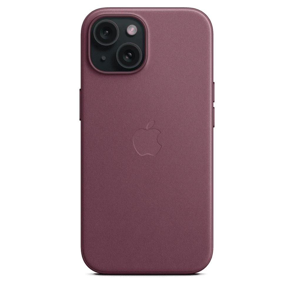 Funda de FineWoven para el iPhone 15 con MagSafe - Rojo mora - Image 5