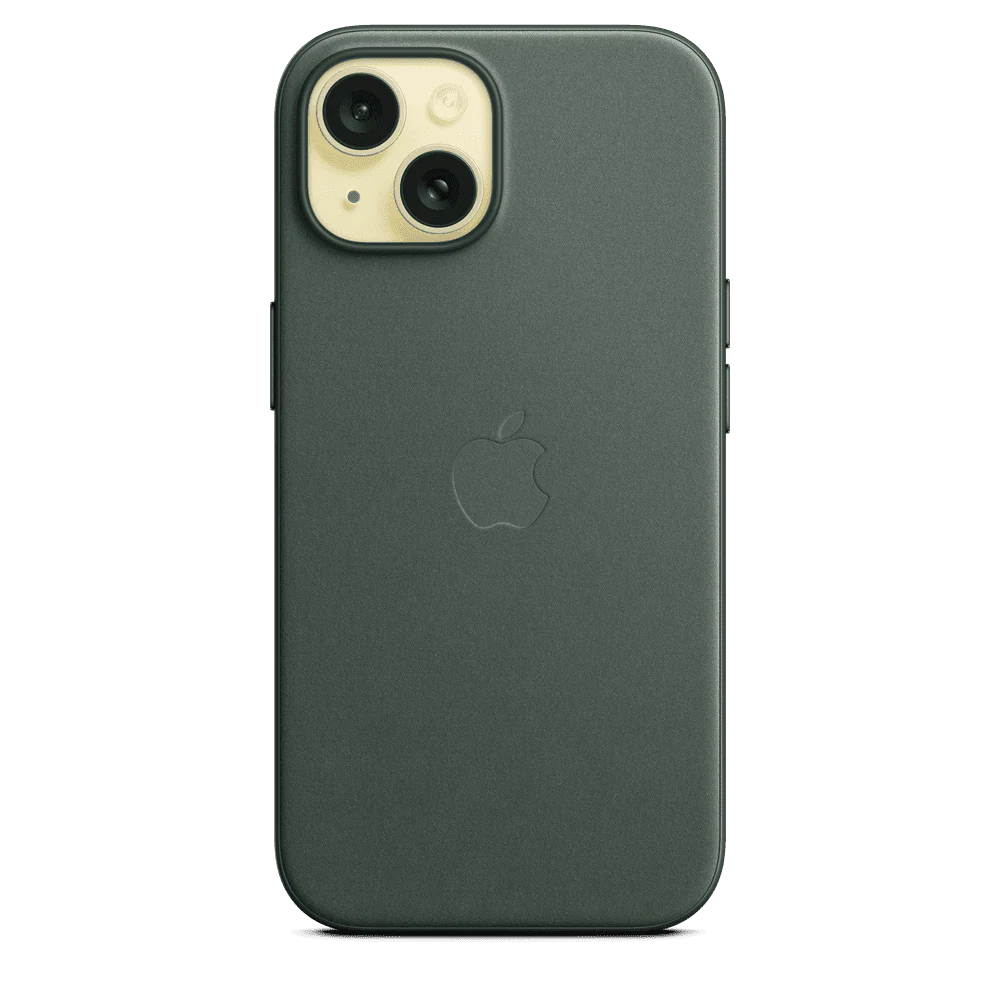 Funda de FineWoven para el iPhone 15 con MagSafe - Verde conífera - Image 3
