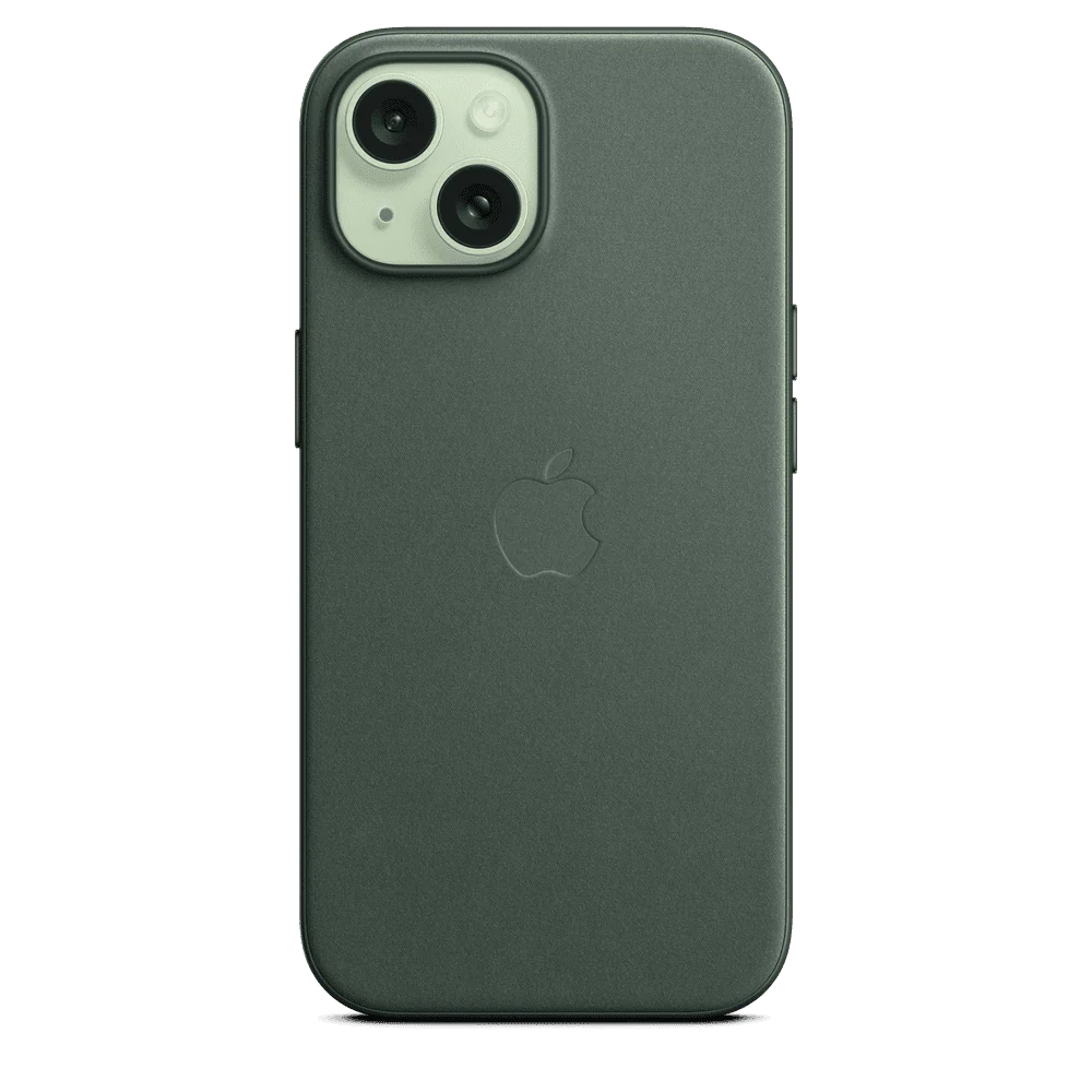 Funda de FineWoven para el iPhone 15 con MagSafe - Verde conífera - Image 4