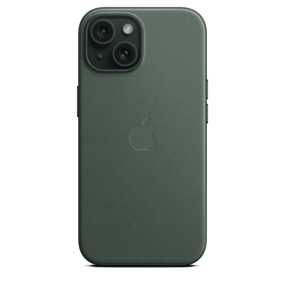 Funda de FineWoven para el iPhone 15 con MagSafe - Verde conífera - Image 5
