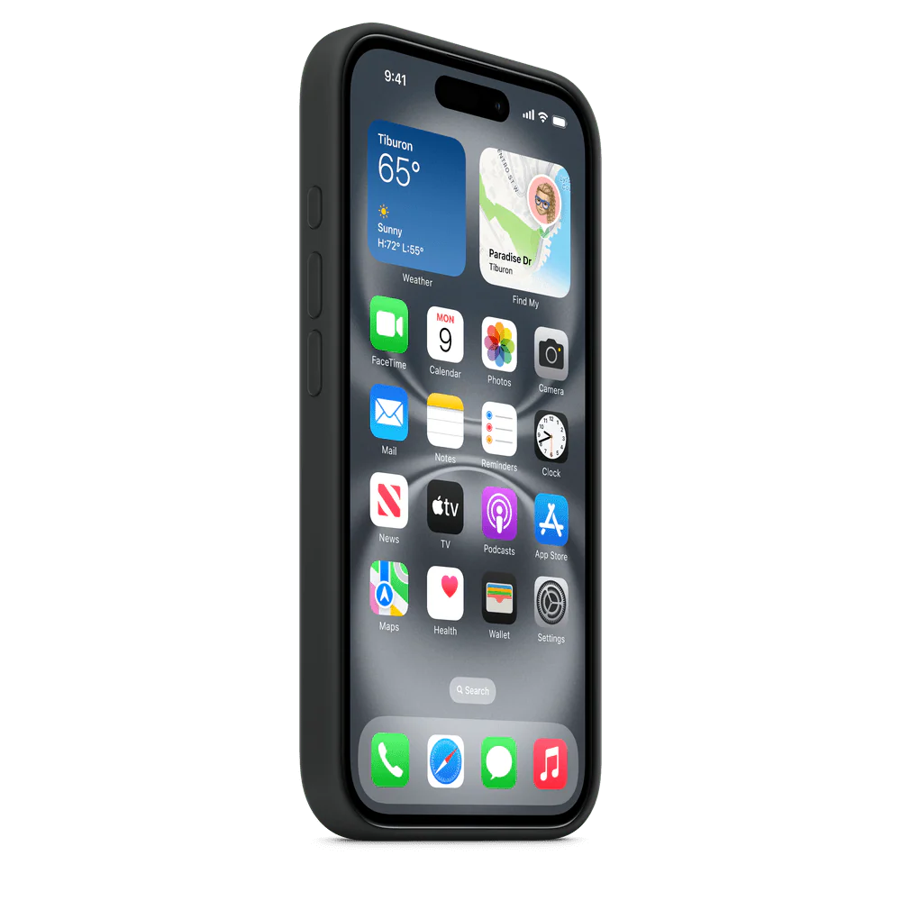 Funda de silicón para el iPhone 16 con MagSafe - Negro - Image 5