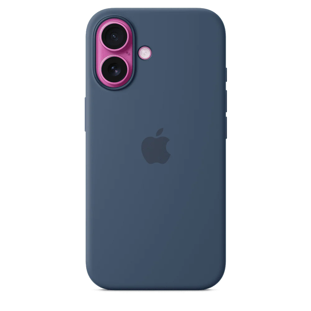 Funda de silicón para el iPhone 16 con MagSafe - Azul denim - Image 3