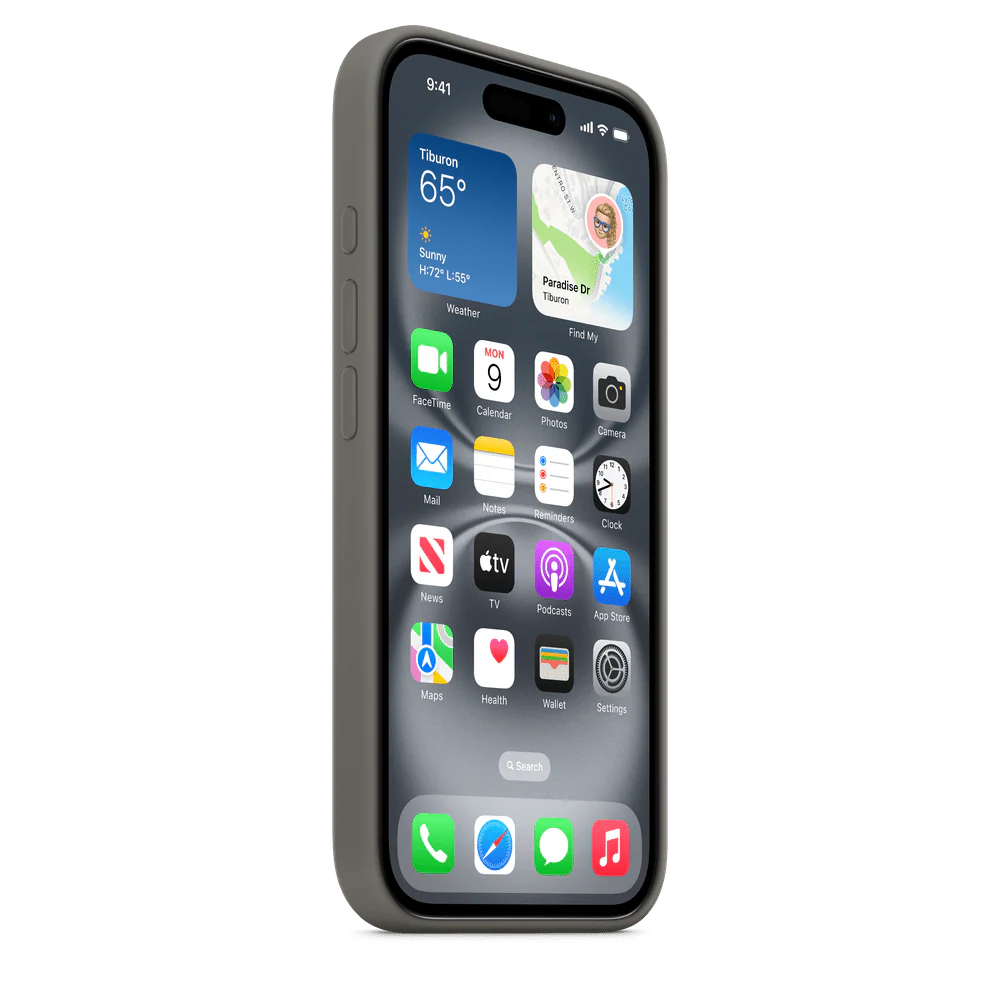 Funda de silicón para el iPhone 16 con MagSafe - Gris piedra - Image 5