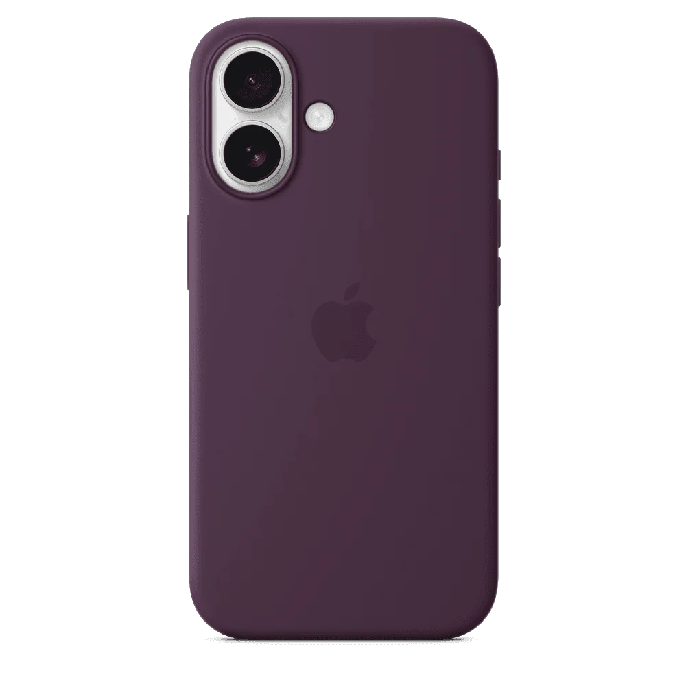 Funda de silicón para el iPhone 16 con MagSafe - Color ciruela - Image 4