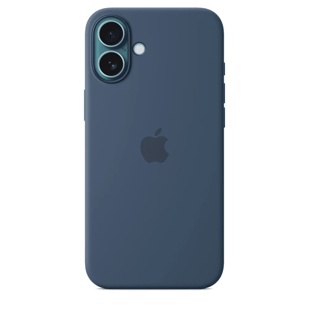 Funda de silicón para el iPhone 16 Plus con MagSafe - Azul denim - Image 2