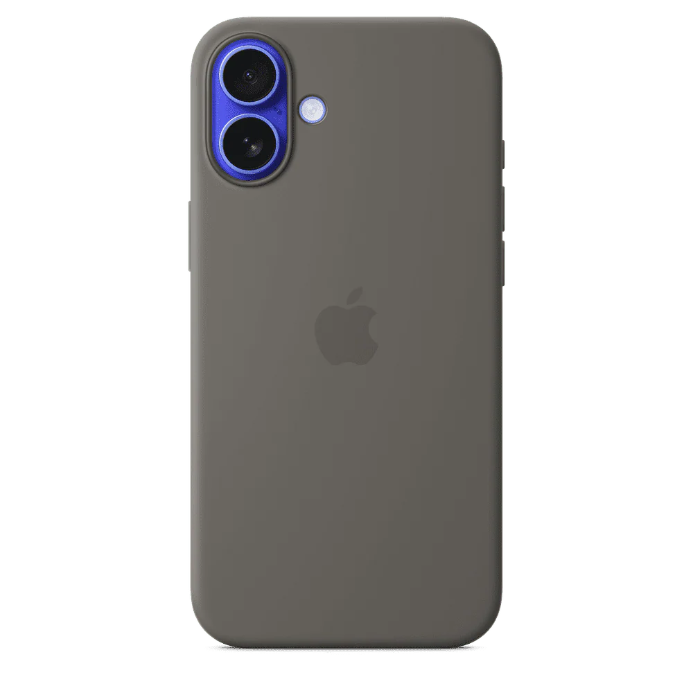 Funda de silicón para el iPhone 16 Plus con MagSafe - Gris piedra