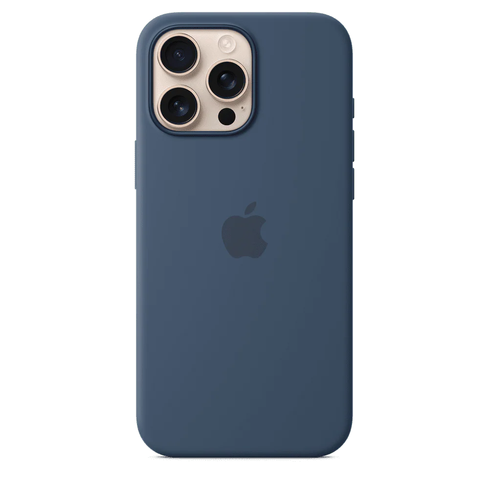 Funda de silicón para el iPhone 16 Pro Max con MagSafe - Azul denim