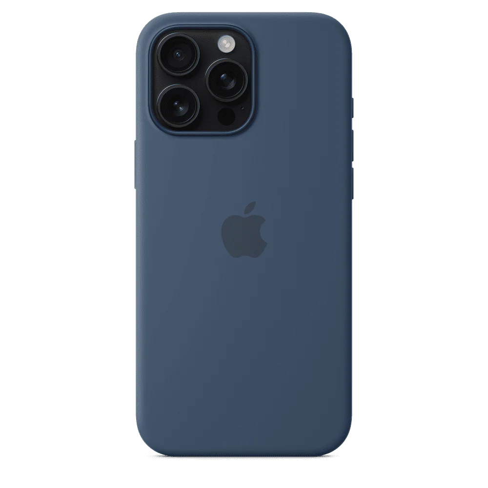 Funda de silicón para el iPhone 16 Pro Max con MagSafe - Azul denim - Image 4