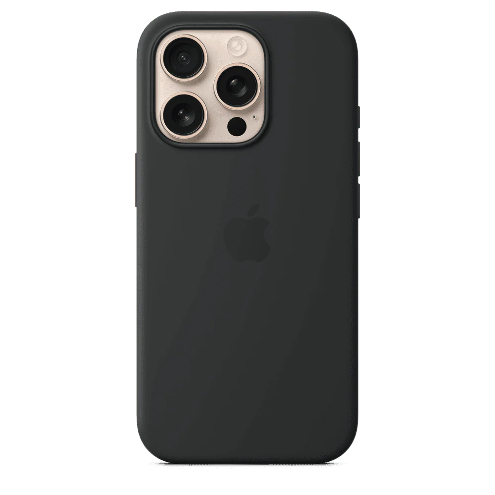 Funda de silicón para el iPhone 16 Pro con MagSafe - Negro