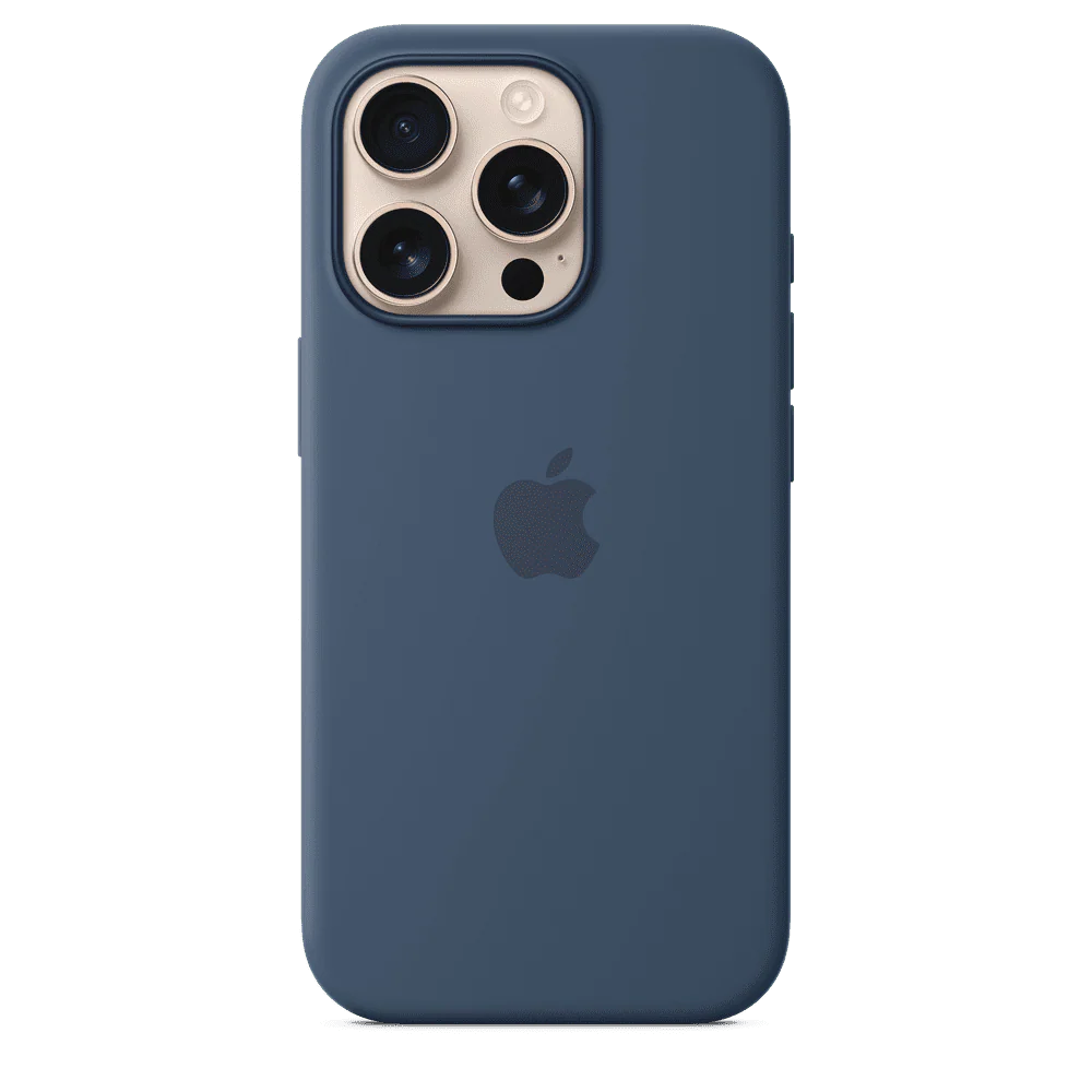 Funda de silicón para el iPhone 16 Pro con MagSafe - Azul denim