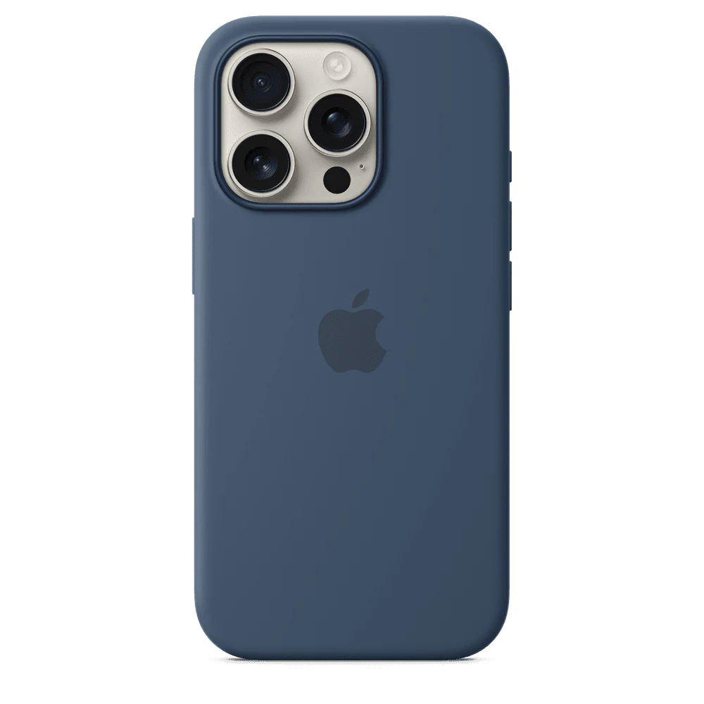 Funda de silicón para el iPhone 16 Pro con MagSafe - Azul denim - Image 2