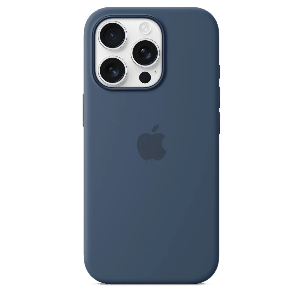 Funda de silicón para el iPhone 16 Pro con MagSafe - Azul denim - Image 3