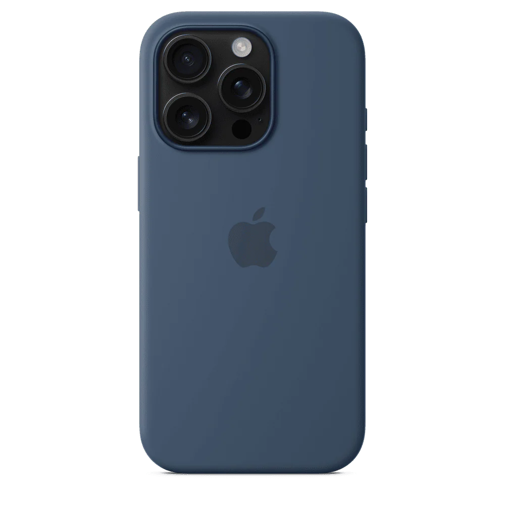Funda de silicón para el iPhone 16 Pro con MagSafe - Azul denim - Image 4