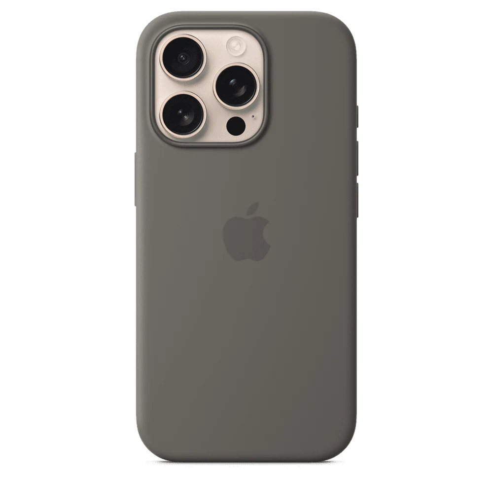 Funda de silicón para el iPhone 16 Pro con MagSafe - Gris piedra