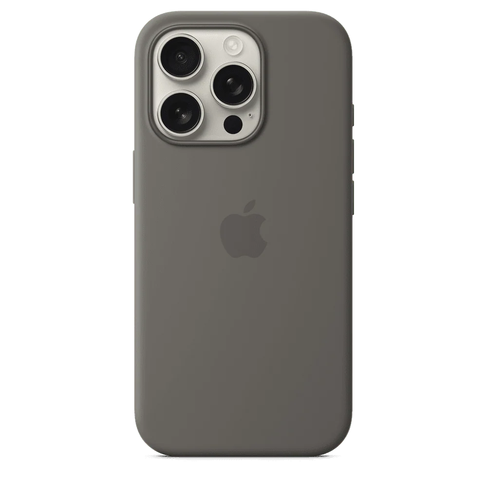Funda de silicón para el iPhone 16 Pro con MagSafe - Gris piedra - Image 2