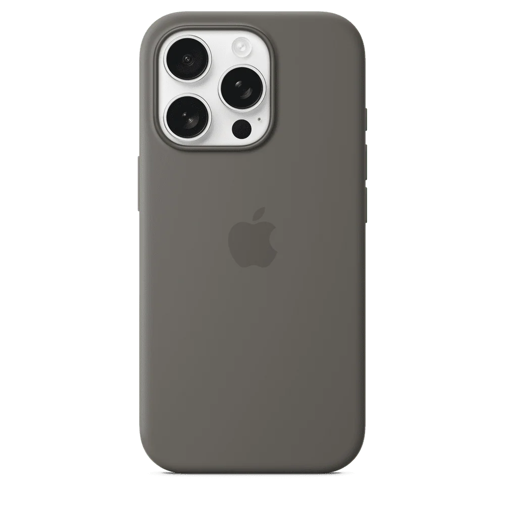 Funda de silicón para el iPhone 16 Pro con MagSafe - Gris piedra - Image 3
