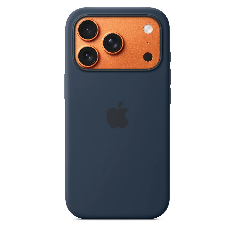 Funda de silicón con MagSafe Apple para el iPhone 17 Pro – Color medianoche