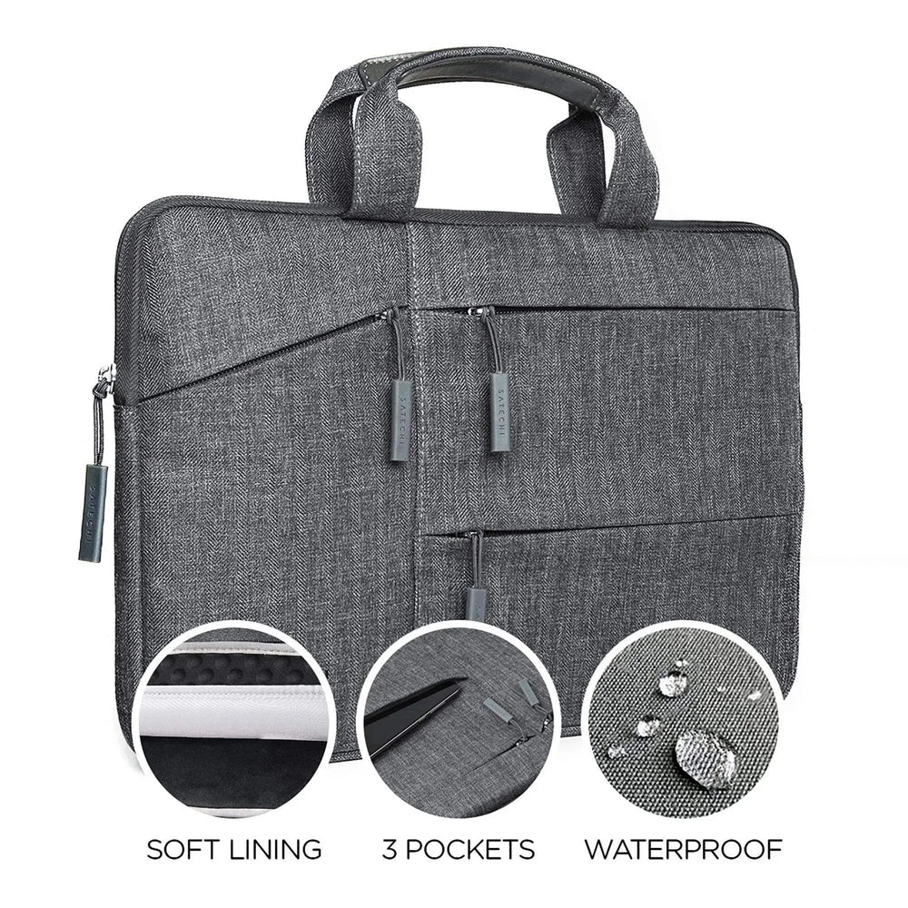 Funda Satechi para Macbook 15" con bolsillos - Gris - Image 2