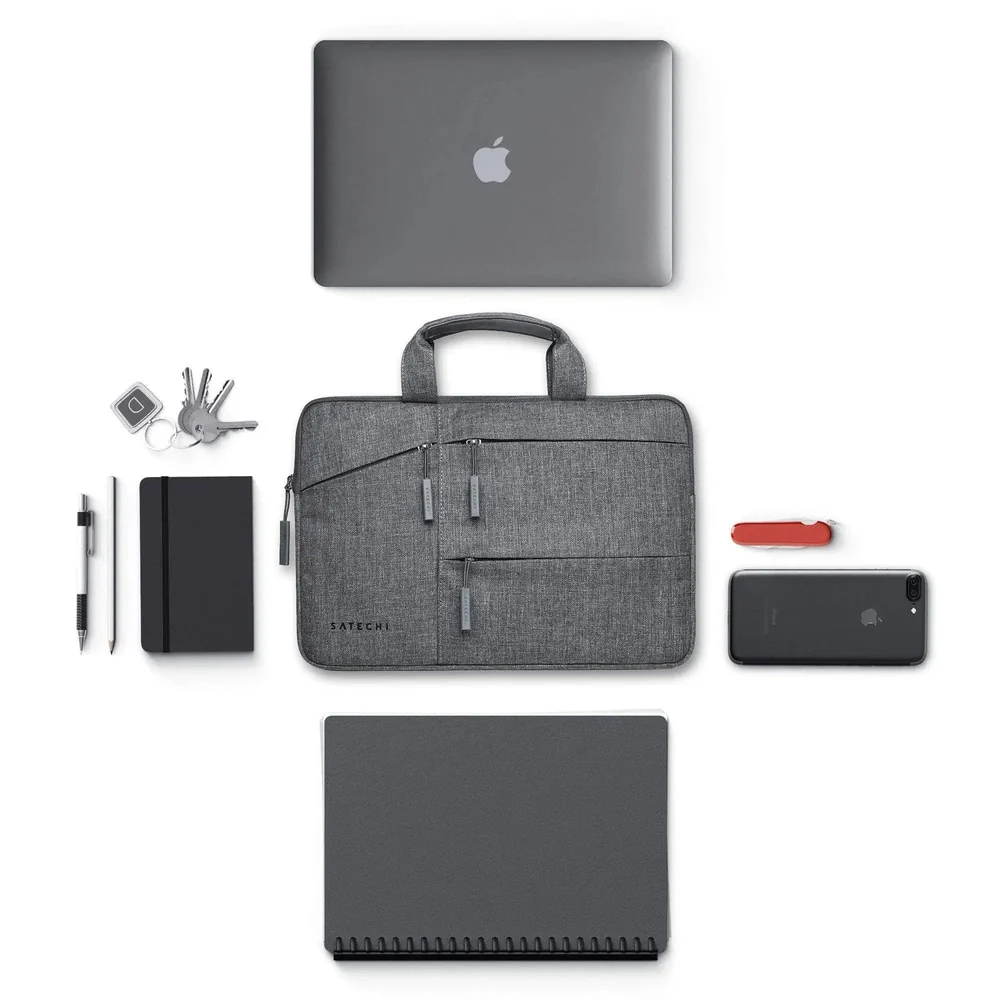 Funda Satechi para Macbook 15" con bolsillos - Gris - Image 5
