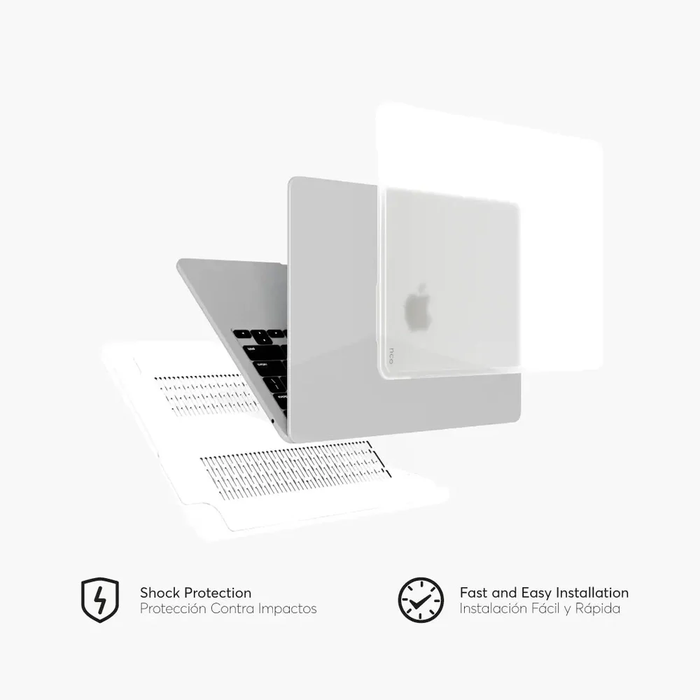 Hardcase NCO Shock para Macbook Air 13.6 (M2, M3, M4, M5) - Transparente - Image 2