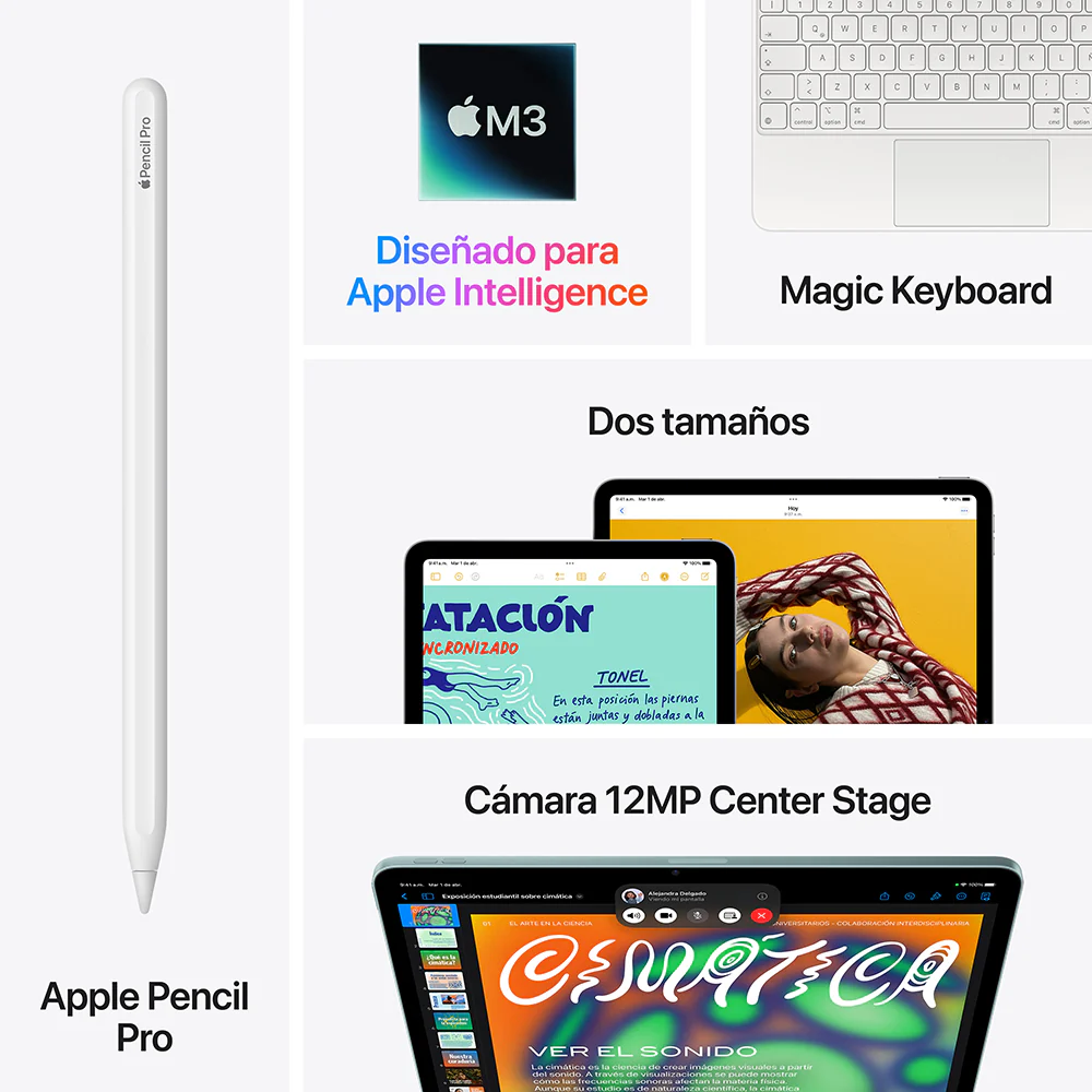 iPad Air de 11 pulgadas Wi-Fi 128 GB - Gris espacial (M3) - Image 9