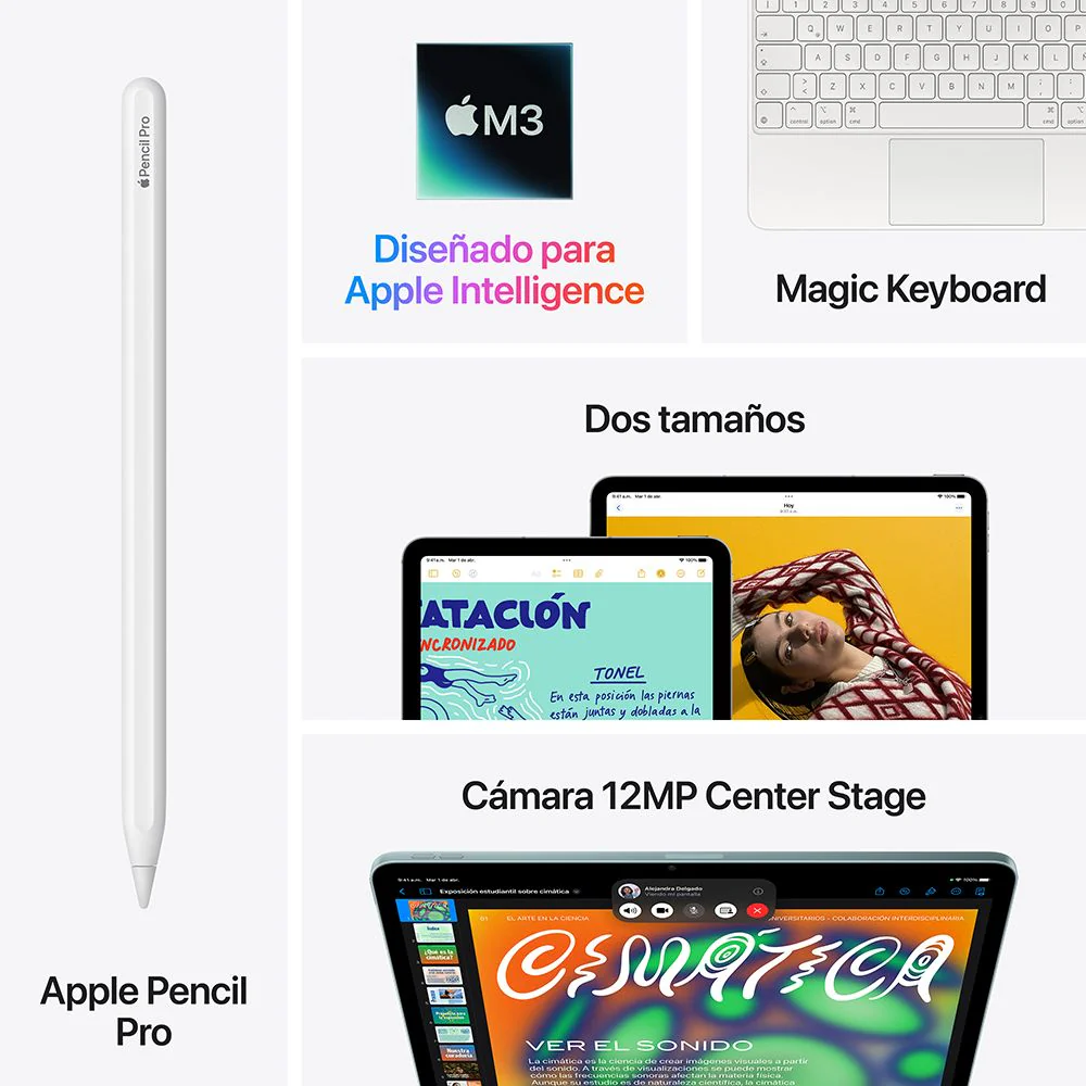 iPad Air de 11 pulgadas Wi-Fi + Cellular 128 GB - Azul (M3) - Image 9