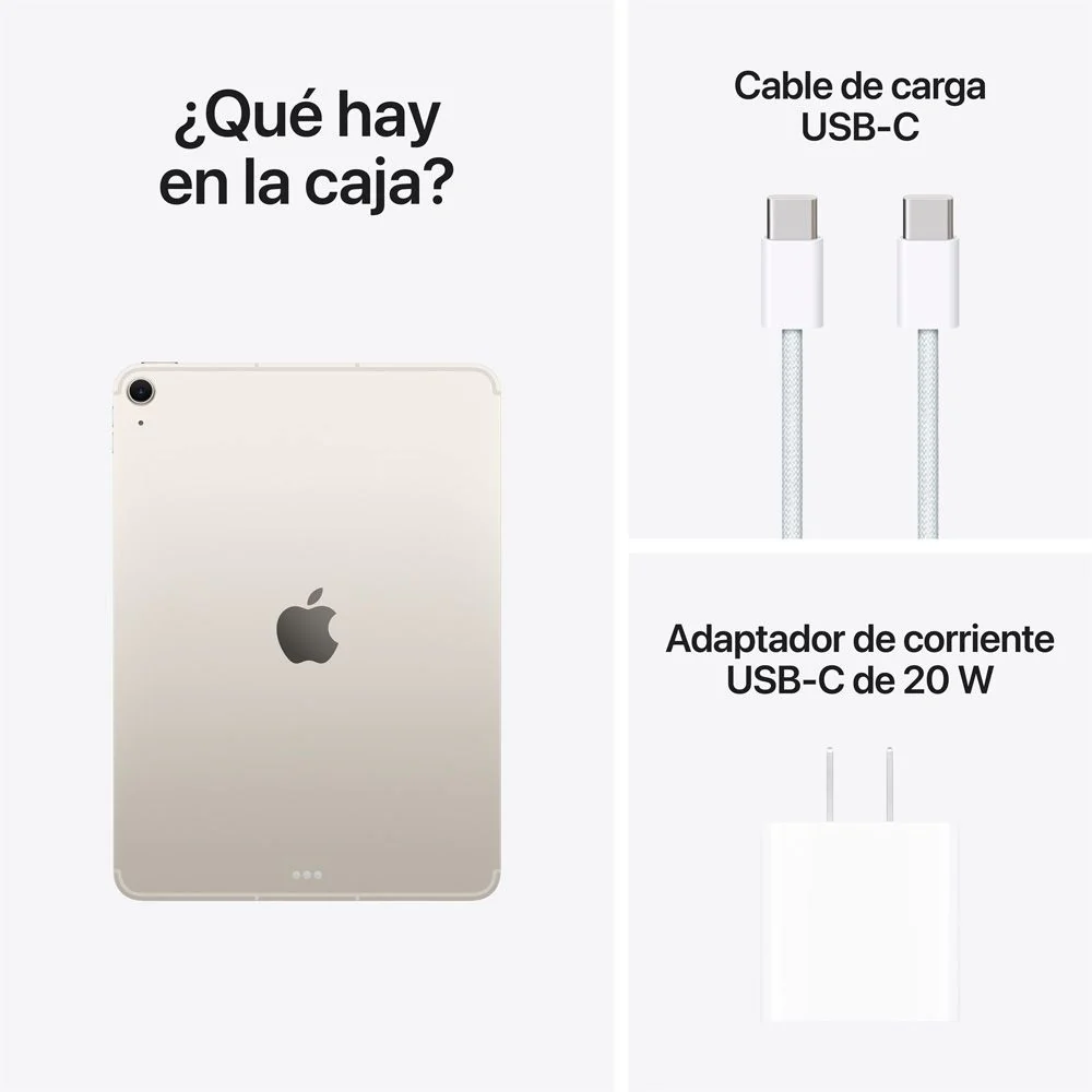 iPad Air de 11 pulgadas Wi-Fi + Cellular 512 GB - Blanco estelar (M4) - Image 10