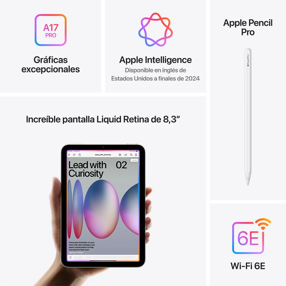 iPad mini Wi-Fi 128 GB - Azul (A17 Pro) - Image 7