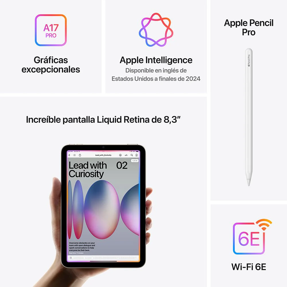 iPad mini Wi-Fi 128 GB - Blanco estrella (A17 Pro) - Image 7