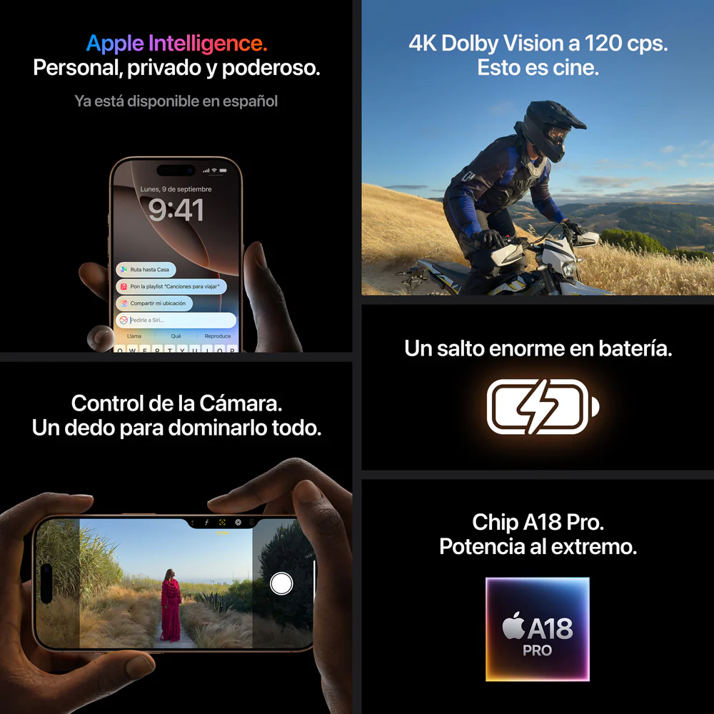 iPhone 16 Pro 512 GB Titanio negro - Image 9