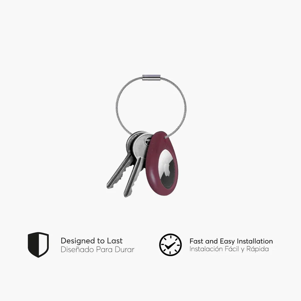 Case NCO RingTag Grip 3m para Airtag 1ra Generación - Sangría - Image 2