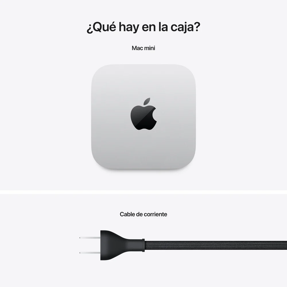 Mac mini: Chip M4 de Apple con CPU de 10 núcleos y GPU de 10 núcleos, 256 GB SSD - Plata - Image 5