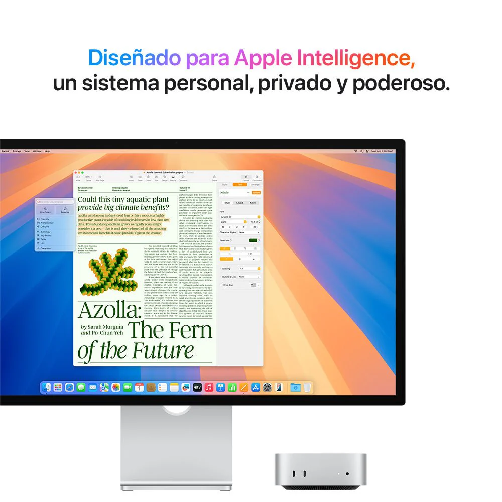 Mac mini: Chip M4 de Apple con CPU de 10 núcleos y GPU de 10 núcleos, 512 GB SSD - Plata - Image 4