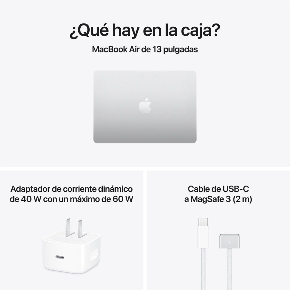 MacBook Air de 13 pulgadas: Chip M5 de Apple con CPU de 10 núcleos y GPU de 8 núcleos, 512 GB SSD - Color plata - Image 9