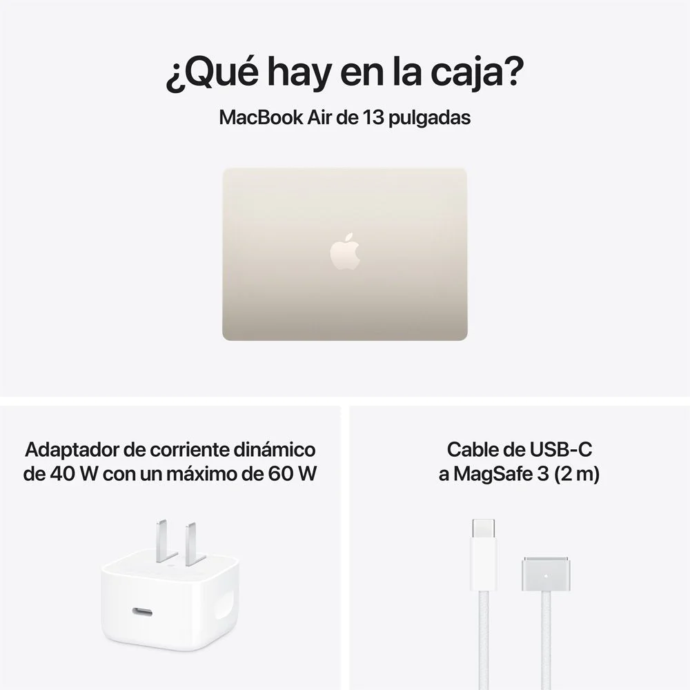 MacBook Air de 13 pulgadas: Chip M5 de Apple con CPU de 10 núcleos y GPU de 8 núcleos, 512 GB SSD - Blanco estelar - Image 9