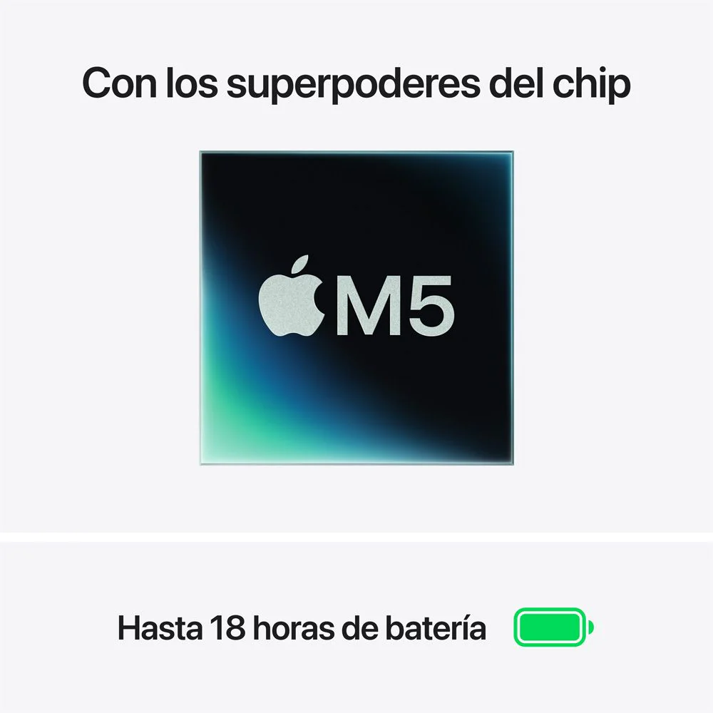 MacBook Air de 13 pulgadas: Chip M5 de Apple con CPU de 10 núcleos y GPU de 10 núcleos, 1 TB SSD - Blanco estelar - Image 4
