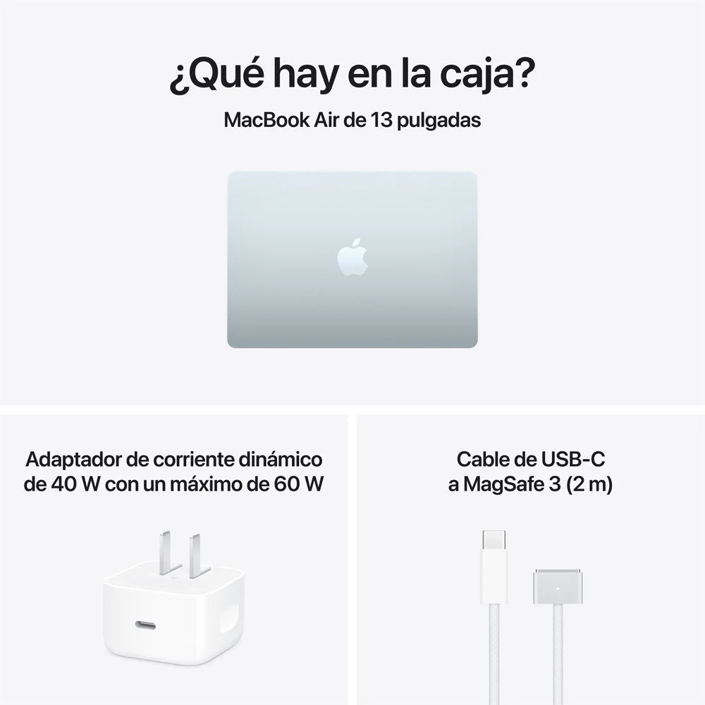 MacBook Air de 13 pulgadas: Chip M5 de Apple con CPU de 10 núcleos y GPU de 8 núcleos, 512 GB SSD - Azul cielo - Image 9