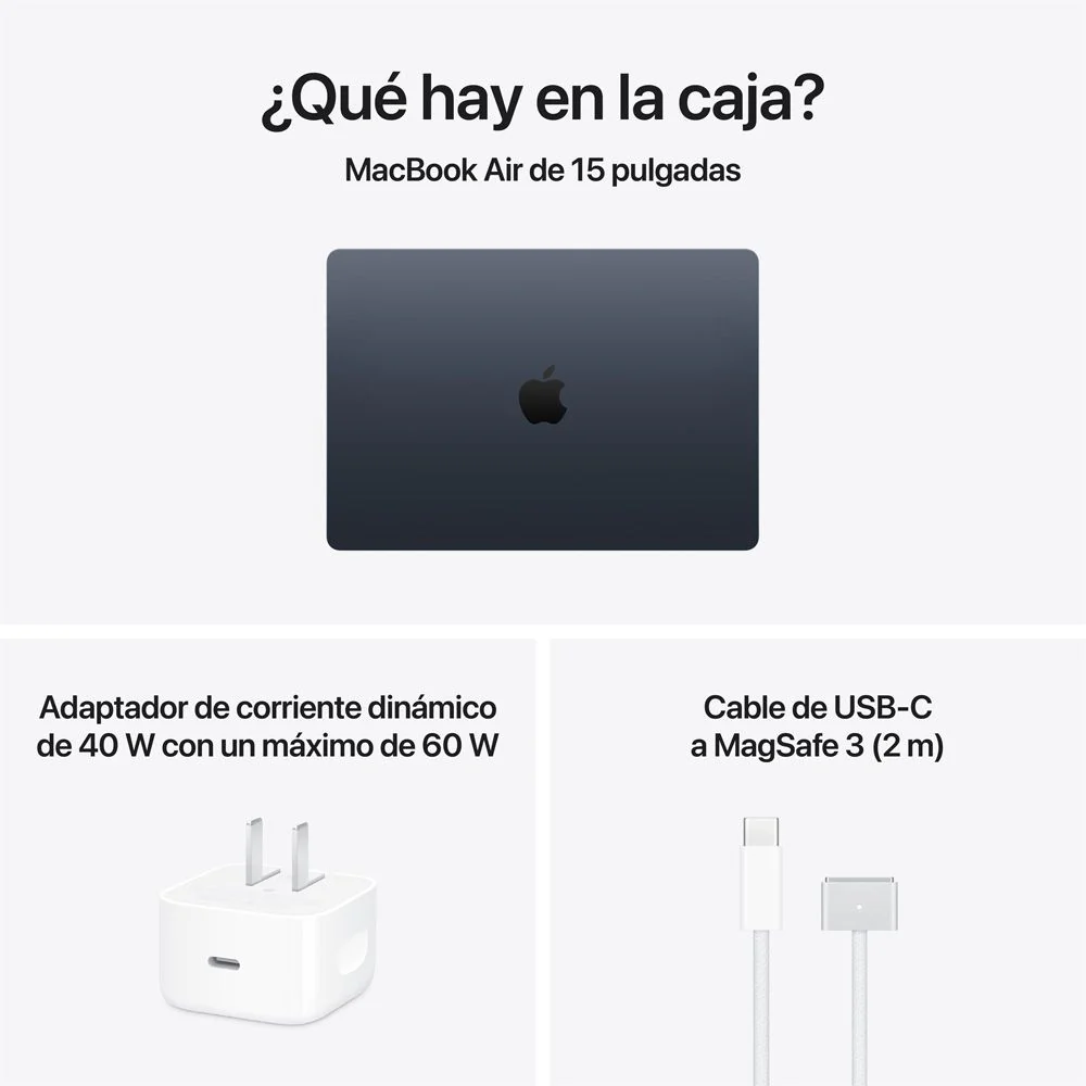 MacBook Air de 15 pulgadas: Chip M5 de Apple con CPU de 10 núcleos y GPU de 10 núcleos, 1 TB SSD - Azul medianoche - Image 9