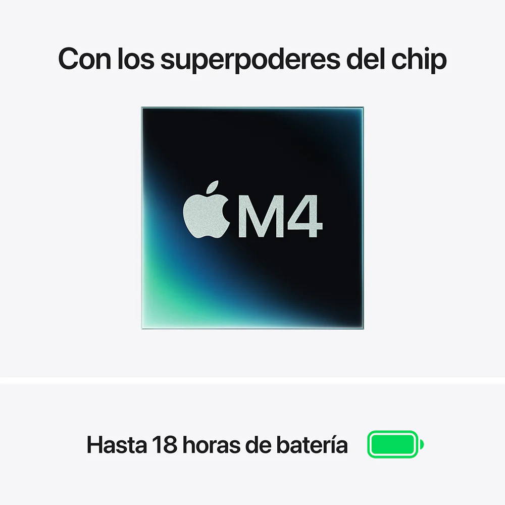 MacBook Air de 15 pulgadas: Chip M4 de Apple con CPU de 10 núcleos y GPU de 10 núcleos, 256 GB SSD - Azul medianoche - Image 4
