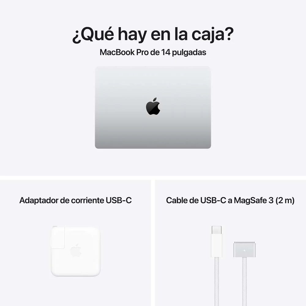 MacBook Pro de 14 pulgadas: Chip M4 de Apple con CPU de 10 núcleos y GPU de 10 núcleos, 1 TB SSD - Plata - Image 8