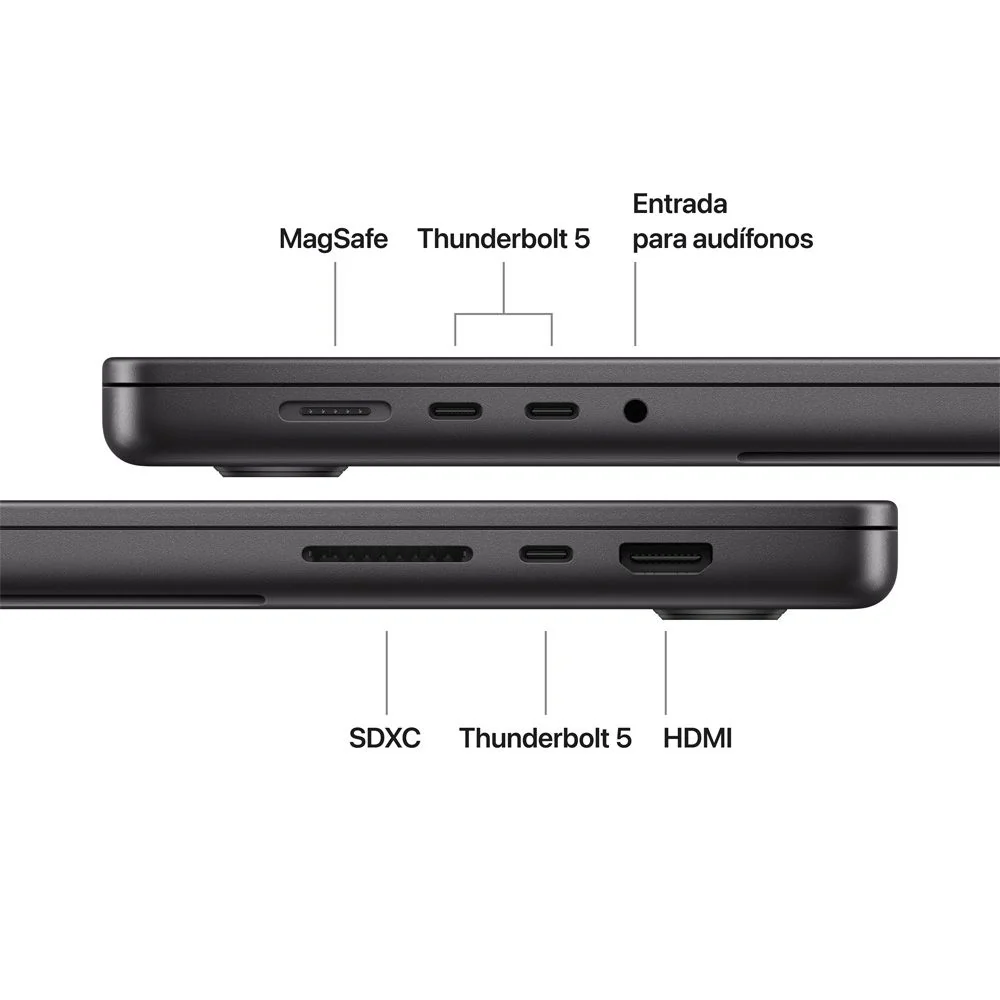 MacBook Pro de 16 pulgadas: Chip M5 Max de Apple con CPU de 18 núcleos y GPU de 40 núcleos, 2 TB SSD - Negro espacial - Image 7