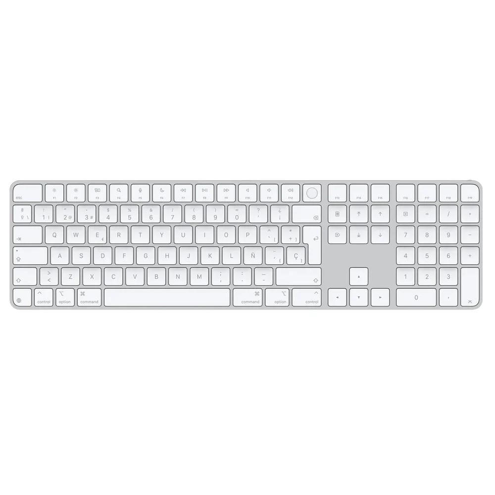 Magic Keyboard Apple para Mac Chip de Apple con Touch ID y Teclado numérico (USB-C) - Español - Teclas Blancas