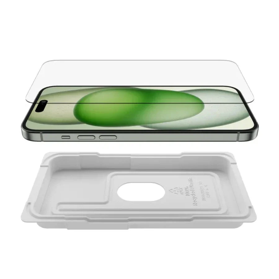 Protector de Pantalla Belkin SFP UltraGlass 2 Antimicrobial para iPhone 15 plus -Transparente - Image 4