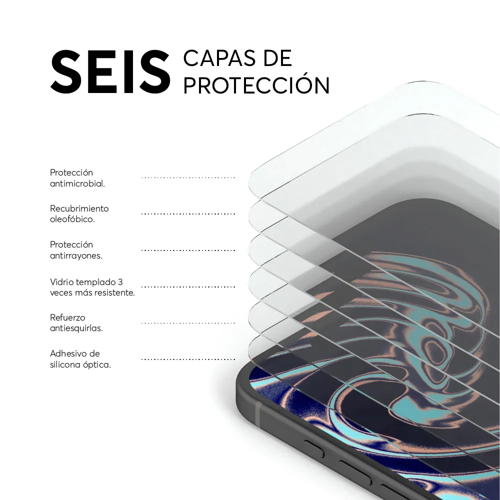 Protector de Pantalla NCO GlassGuard iPhone 16 Plus - Image 4