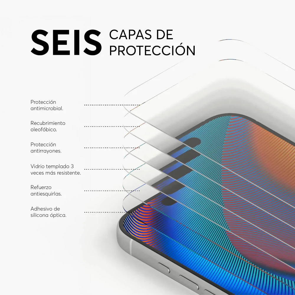 Protector de Pantalla NCO GlassGuard ion+ para iPhone 17 Pro Max - Transparente - Image 4