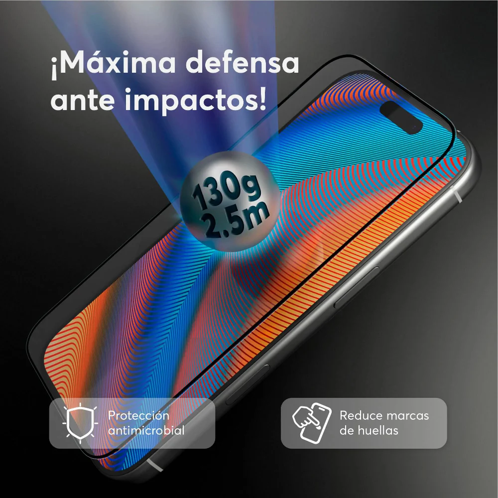 Protector de Pantalla NCO GlassGuard ShockProof para iPhone 17 - Transparente - Image 5